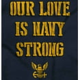 thumbnail image 2 of Our Love is Navy Strong Anchor Logo Unisex Plus Size Long Sleeve Shirt Brisco Brands 3X, 2 of 5