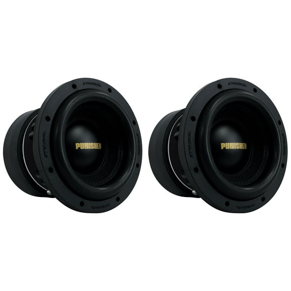 2 Rockville Punisher 8D1 8" 3000w Peak/750w RMS Competition Car Audio Subwoofers