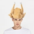 thumbnail image 4 of Outfmvch Winter Hats For Women Beanie Plush Adult Turkey Costume Hat Turkey Glowing Hat Thanksgiving Party Baseball Caps Winter Hats For Men B One Size, 4 of 4