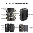 thumbnail image 4 of 1Pcs Cameras - Wildlife Monitoring Cameras with 12MP 1080P HD, PIR Motion Detection, 0.8s Triggers, IP66 Waterproof, 8 Month Standby for Outdoor Security, Hunting, Nature Research, 4 of 6