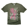 thumbnail image 4 of USA Awareness Flag T-Shirt USA Cancer Awareness Flag Tee Pink Ribbon T-Shirt Fight T-Shirt, 4 of 6