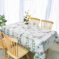 thumbnail image 3 of Eucalyptus Leaves Rectangle Tablecloth Spring Summer Tablecloth Indoor/Outdoor Stain and Wrinkle Resistant Rectangle Table Cloth for Easter Picnic and Kitchen 60"x84", 3 of 6