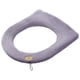 thumbnail image 1 of Cojín suave más grueso para asiento de inodoro con lazo para colgar, almohadilla acolchada más cálida, 1 of 5