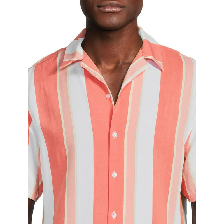 No Boundaries Men's Rayon Resort Shirt, Sizes XS-3XL 