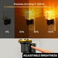 thumbnail image 2 of YANSUN 1W Integrated LED Plug-In Night Light, Black & Brass Amber 2000K Diamond Crystal Column Night Light, Slide Adjustable, Light Sensor, 1-Pack, 2 of 7