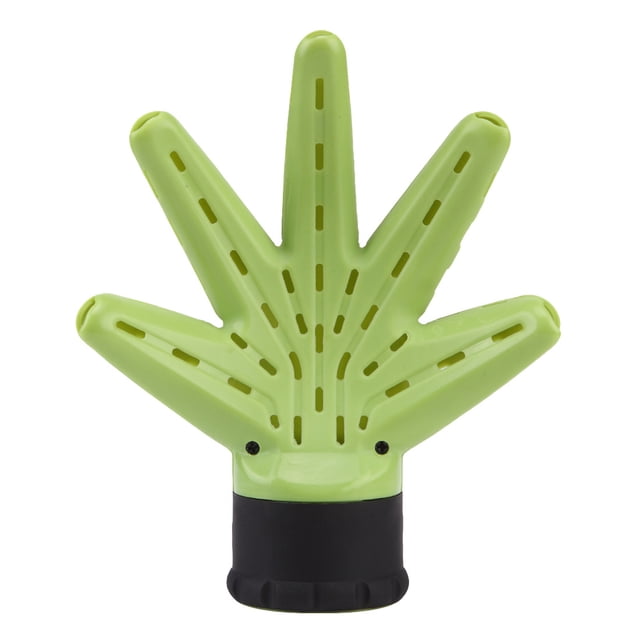 Difusor de mano Universal, secador de pelo, salón de peluquería, accesorio de herramientas de estilo de cabello rizado (verde), difusor de secador de pelo en forma de mano