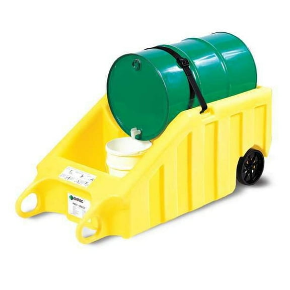 Enpac Indoor Dispensing Dolly,Yellow,70 Gal 5300-YE