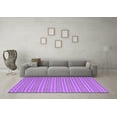 thumbnail image 3 of Ahgly Company Indoor Square Abstract Purple Contemporary Area Rugs, 3' Square, 3 of 4