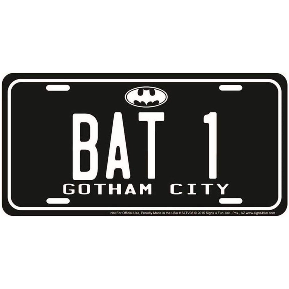 Picture Car Art Framed Print Batman Number License Plate BAT-1 Gotham City 