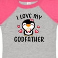thumbnail image 4 of Inktastic I Love My Godfather with Cute Penguin and Hearts Girls Baby Bodysuit, 4 of 5