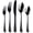 SP-40piece/Black, variant on 40 Piece Forged Black Flatware Set for 8 Stainless Steel Heavy Hammered Silverware Fine Dining Utensils Tableware Unique Cutlery Knives Forks Spoons,Reusable Holiday Gifts Mirror Dishwasher