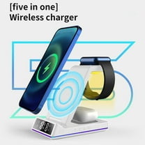 AZXY Wireless Charger,Charging Stand for Phone,Charging Stations,Desk Adjustable Magnetic Fast Charger With Lamp Compatible for Erbuds Smart Watch Phone Apple Android Iphone Samsung Devices