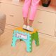 thumbnail image 3 of Daboolka Taburete pequeño portátil Silla plegable para niños Taburete para cambiar zapatos 22 * 16,5 * 19 cm （Superficie de la silla amarilla）, 3 of 8