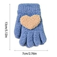 thumbnail image 3 of QBABYOO Toddler Gloves Knitted Wool Gloves Children Full Fingers Stretchy Warm Mittens for Boys Girls, 3 of 8