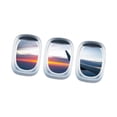 thumbnail image 4 of 3 pegatinas para ventana de avión, pegatinas de de avión, decoración moderna, calcomanías de pared, papel tapiz de PVC para sala de estar y baño. de día, 4 of 8