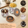 thumbnail image 6 of Cherry Blossom Flower Bird Airtight Coffee Bean Canister 30oz Food Storage Containers with Lids For Gournd, Tea, Sugar, Flour, Rice, Cereal, Candy Cookie Jar, 6 of 8