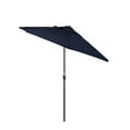 thumbnail image 2 of California Umbrella 9' Casa Series Patio Umbrella With Bronze Aluminum Pole Aluminum Ribs Auto Tilt Crank Lift With Pacifica Navy Blue Fabric, 2 of 7