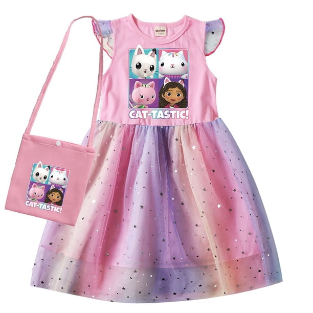 Vestidos de fiesta de boda para niñas pequeñas, ropa de casa de muñecas para niñas de 2 a 10 años zhangmenya LED