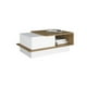 thumbnail image 2 of Mesa de Centro Madik Estilo Nórdico Moderno con Cajón Deslizable Blanco 3956.0002, 2 of 5