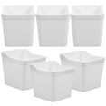 thumbnail image 1 of TEHAUX 6Pcs Pegboard Bins for Organization with White ABS Material for Workbench Use, 1 of 8