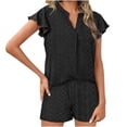 thumbnail image 2 of Ichuanyi liquidación moda femenina sexy verano manga casual de manga corta camiseta de empalme de dos piezas set de dos piezas ICHUANYI WER202308213067, 2 of 7