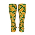 thumbnail image 6 of Kdxio Orange Lemon Funny Silky Novelty Funky Long Knee High Socks Soft 3D Print Cosplay Crazy Stockings for Men Women, 6 of 8