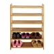 thumbnail image 4 of Zapatero de madera de bambú de 6 niveles Zimtown Contemporáneo, 4 of 5