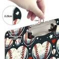 thumbnail image 4 of ALAZA Plastic Clipboard A4 Letter Size Decorative Clipboards for Students Women Men 9" x 12.5" Baseball Heart Shape, 4 of 6
