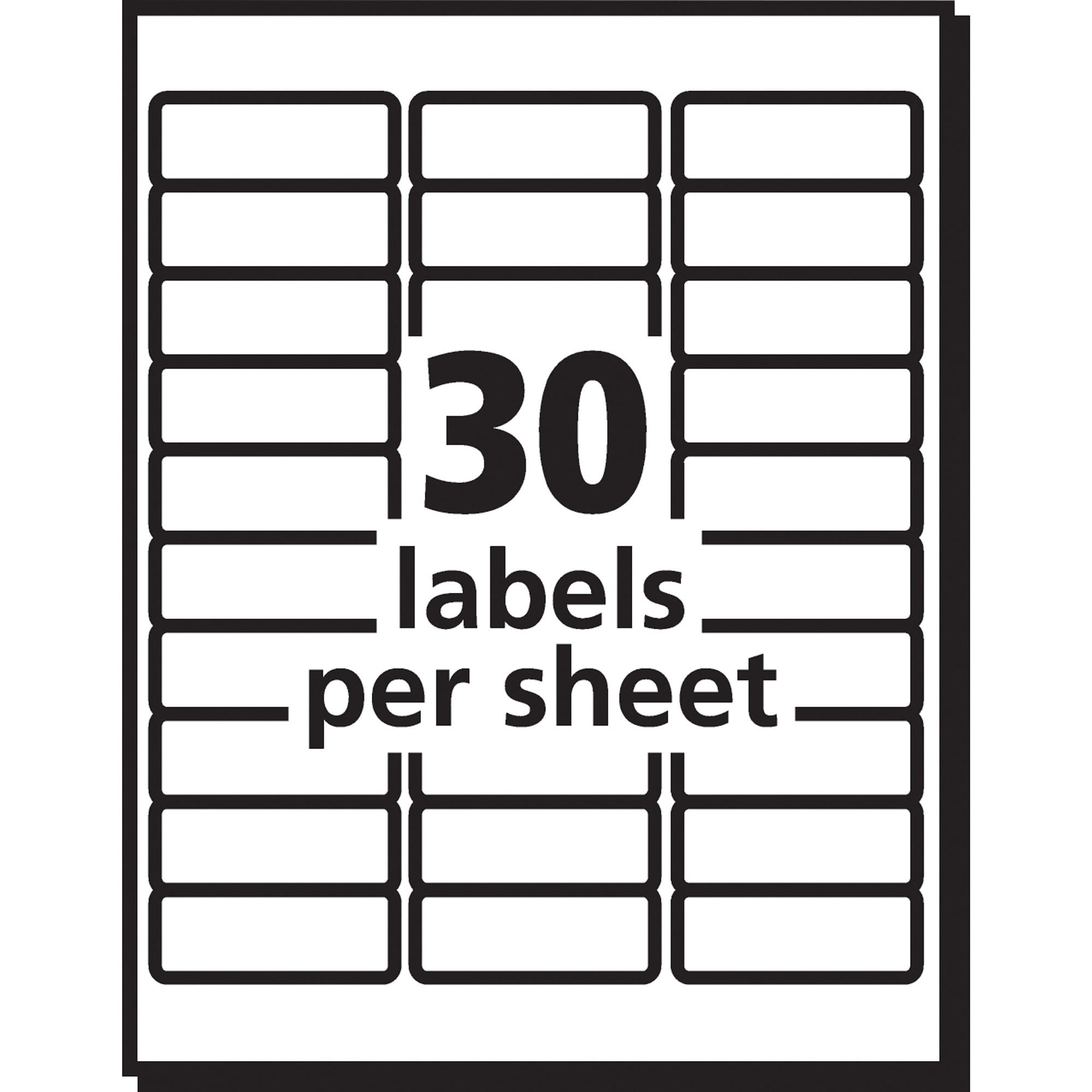 Avery Matte Clear Easy L Address Labels Laser 1 X 2 5 8 300 Avery Matte Clear Easy L Address Labels Laser 1 X 2 5 8 300 Pack