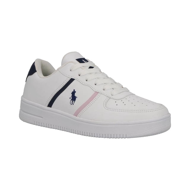Tenis Mujer Polo Hpc Casual Urbano Textil Urbano Sport Resitente Ajustable Cordones blanco 23