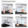 thumbnail image 5 of Yayeee Faucet Mat for Kitchen Sink 14.7" Diatomite Long Splash Guard Pad, Blue Butterfly, 2 Pack, 5 of 7