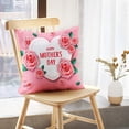 thumbnail image 5 of LALILO Throw Pillow Covers Day Card With Heart And Pink Roses Cushion Cover 18" x 18", 3304 Pack, 5 of 6