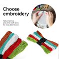 thumbnail image 2 of 100 Colors Embroidery Thread Polyester‑Cotton Crossed Stitch Skeins DIY Sewing Tools, 2 of 3