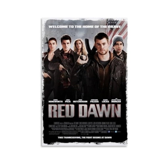 Red Dawn Movie Poster Posters Wall Art Painting Canvas Living Room Prints Bedroom Decor Poster Artworks