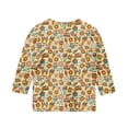 thumbnail image 4 of CCRFTGI Cute Tops for Kids Girls Size 7-8 Summer 3/4 Sleeve Food Graphic Tee Tops Casual Loose Comdy Girls Fashion Crew Neck T-Shirts Yellow 11-12 Years, 4 of 4