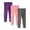 WM(P1+K2+G3), variant on Little Girls Leggings 3-Pack Set Cotton Casual Solid Pink Purple Tights Pants 7Years