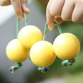 thumbnail image 5 of hengtong Fingertip Ball Drum Ball Kashaka Instrument Yellow Rattle Pink Cloth, 5 of 9