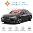 thumbnail image 4 of Kdxio rock Skull record heart Print Windshield Sun Shade, Foldable Sun Blocker for Car,Truck,SUV Automotive Interior Sun Protection,Reflective Shade for Front Windshield(Medium), 4 of 6