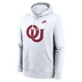 thumbnail image 2 of Men's Nike White Oklahoma Sooners Legacy Logo Club Fleece Pullover Hoodie, 2 of 3