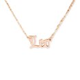 thumbnail image 2 of Minnieouse Letra inglesa doce signos del zodiaco constelaciones tema collar del zodiaco Ins colgante cómodo único oro rosa Ropa, zapatos y accesorios Miscelánea León Minnieouse AP009332-06, 2 of 6