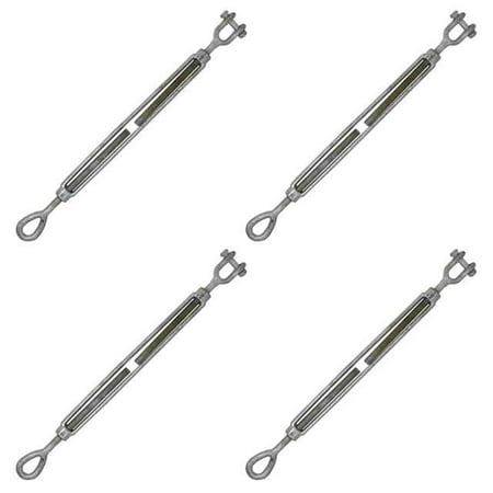 Galvanized Turnbuckles - Galvanized Turnbuckle - Jaw & Eye - 1/2