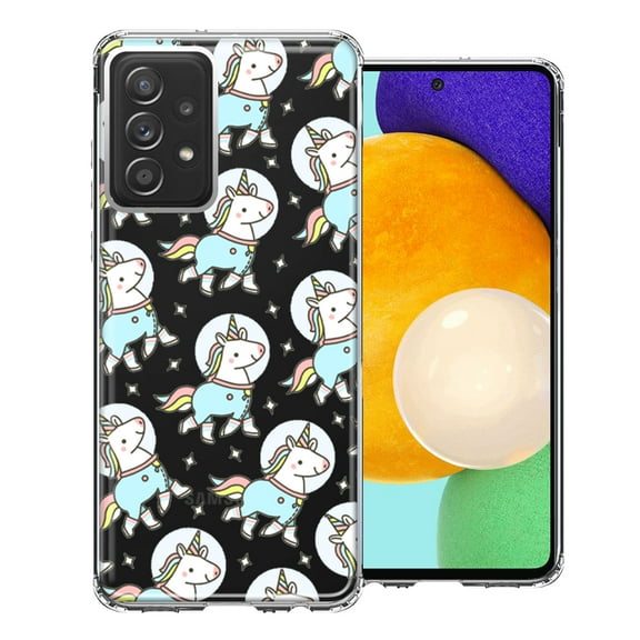 MUNDAZE For Samsung Galaxy A52 Space Unicorns Design Double Layer Phone Case Cover