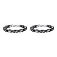 thumbnail image 3 of Guardurnaity Gargantilla con Cadena Barbada Pieza universal Para Varias Ocasiones Collar de Metal Collares Únicos Type2 NO2, 3 of 6