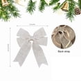 thumbnail image 5 of Sylvtty Burlap Bow Rustic Jute Ribbon Bows Pre-Tied Wreath Bows Christmas Tree Topper Ornament for Birthday Wedding Holiday Party Decorations, 5 of 6