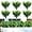 Boxwood, variant on Zukuco 10 Pack Artificial Boxwood Stems for Outdoors, Unfading in The Sun Plastic Faux Plants,Fake Foliage Shrubs Greenery for Garden Office Patio Wedding Farmhouse Indoor Decoration