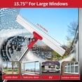 thumbnail image 6 of 2-in-1 Professional Window , 86.6'' Window Cleaner Tool with 6-Section Extension Pole, Window Cleaning Kit with 4 Microfiber Cloth, Window Washing Equipment for in/Outdoor Windows, 6 of 6