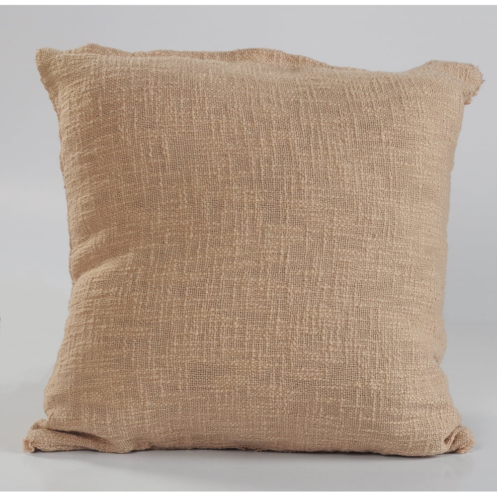Ox Bay Sara Set of 2 Shag Diamond 18" x 18" Frappe Cotton Adult Decorative Throw Pillow Covers
