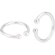 thumbnail image 1 of Pendiente de plata de ley 925 con clip de calibre 18, aro pequeño redondo de 12 mm, ajustable, para cartílago, para mujeres sin perforaciones., 1 of 5
