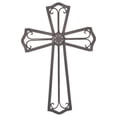 thumbnail image 5 of Medallion Open Black 18 Inch Metal Decorative Hanging Wall Cross, 5 of 5
