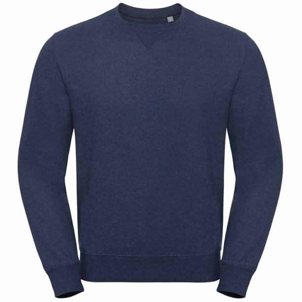 Russell - Sudadera Authentic en jaspeado para hombre (Índigo Jaspeado)